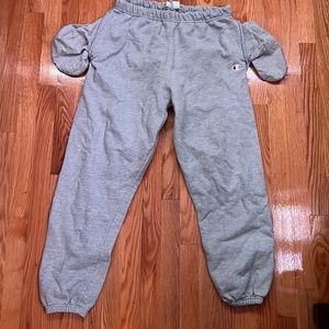Mens champion grey reverse weave jogger sweatpants